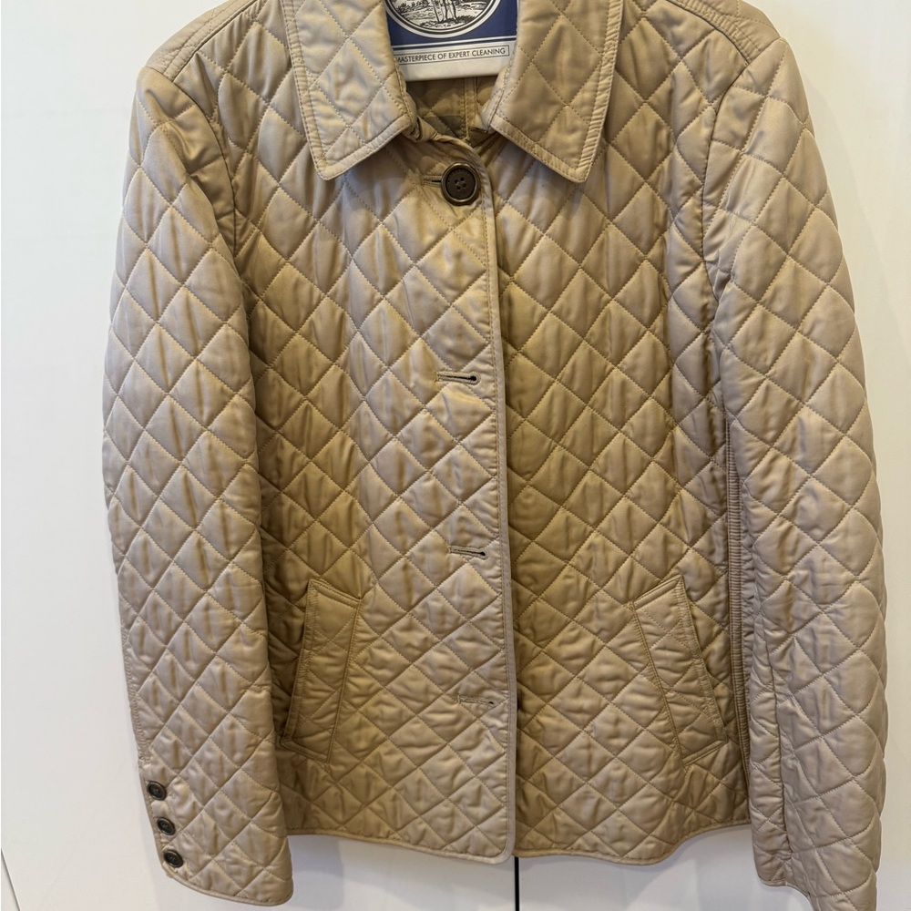 Burberry Quilted Beige Puffer Jacket